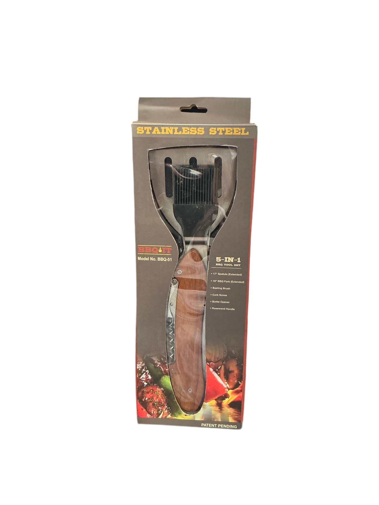BBQ IT - 5 in 1 BBQ Tool Set.
