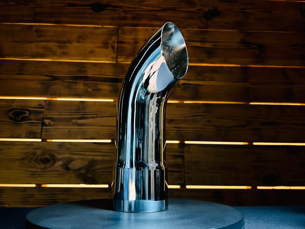 Chrome Pellet Grill Smoke Stack Trucker Fits Traeger, Pit Boss, Camp Chef, Recteq.