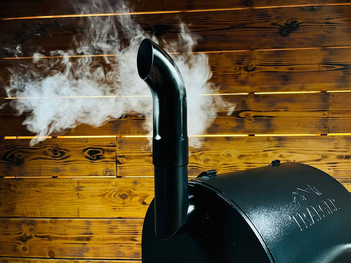 Black Pellet Grill Smoke Stack Trucker Fits Traeger, Pit Boss, Camp Chef, Recteq.