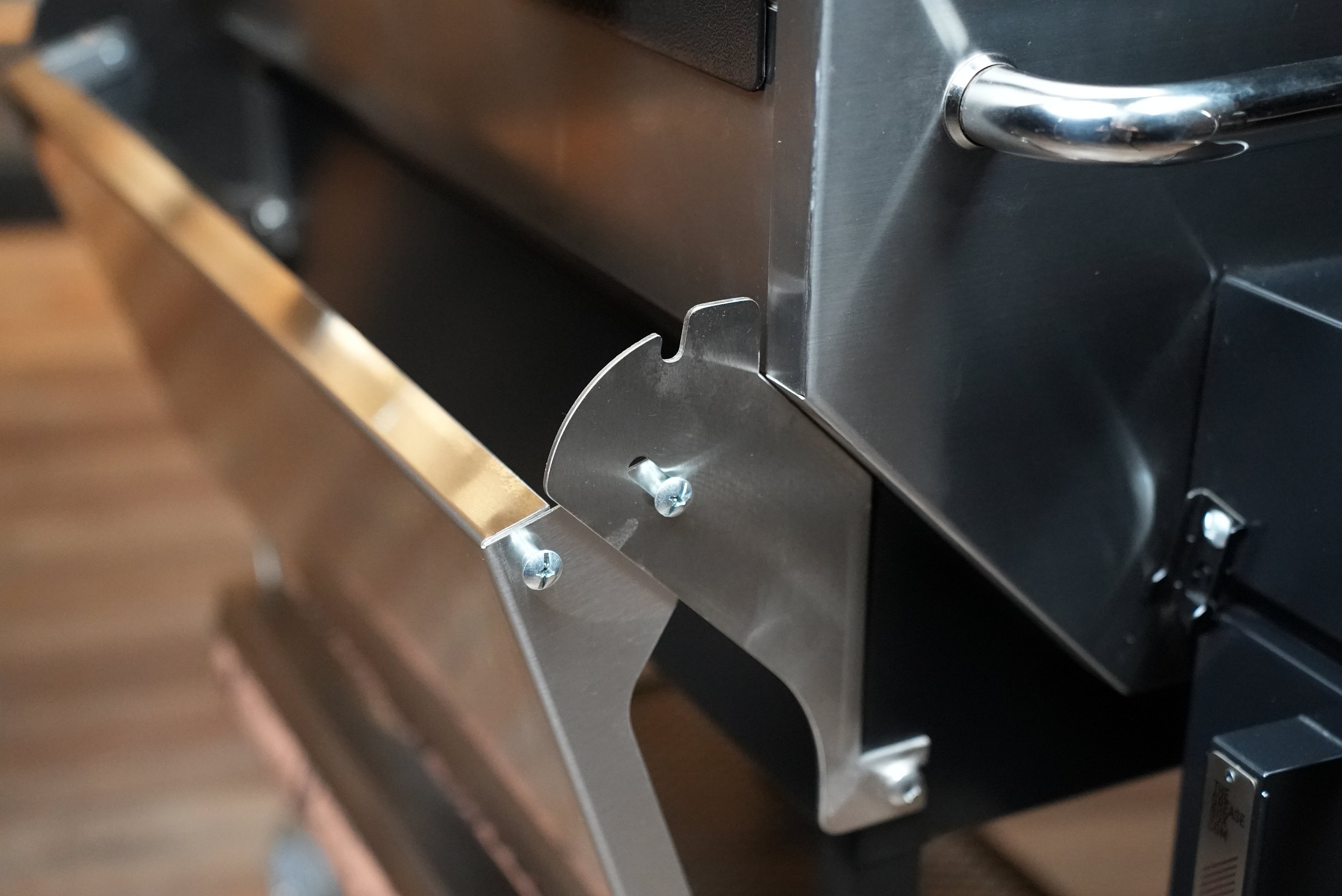 Tactical Stainless Folding Front Shelf for RecTeq RT-590