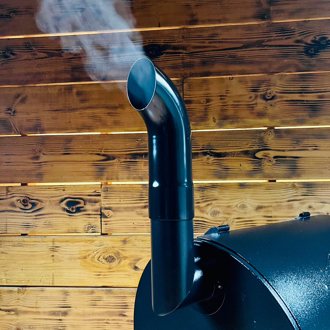 Black Pellet Grill Smoke Stack Trucker Fits Traeger, Pit Boss, Camp Chef, Recteq.