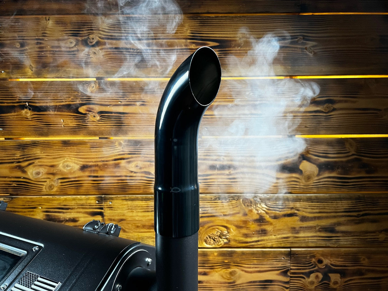 Black Pellet Grill Smoke Stack Trucker Series Fits GMG / Yoder Smokers.