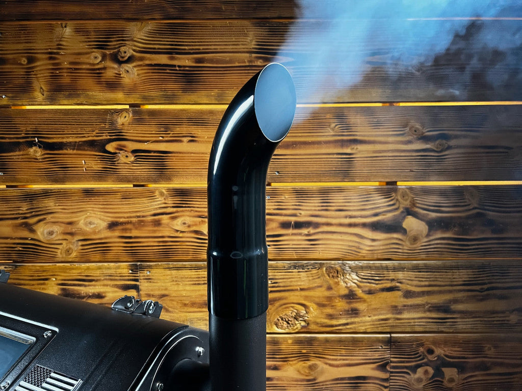 Black Pellet Grill Smoke Stack Trucker Series Fits GMG / Yoder Smokers.