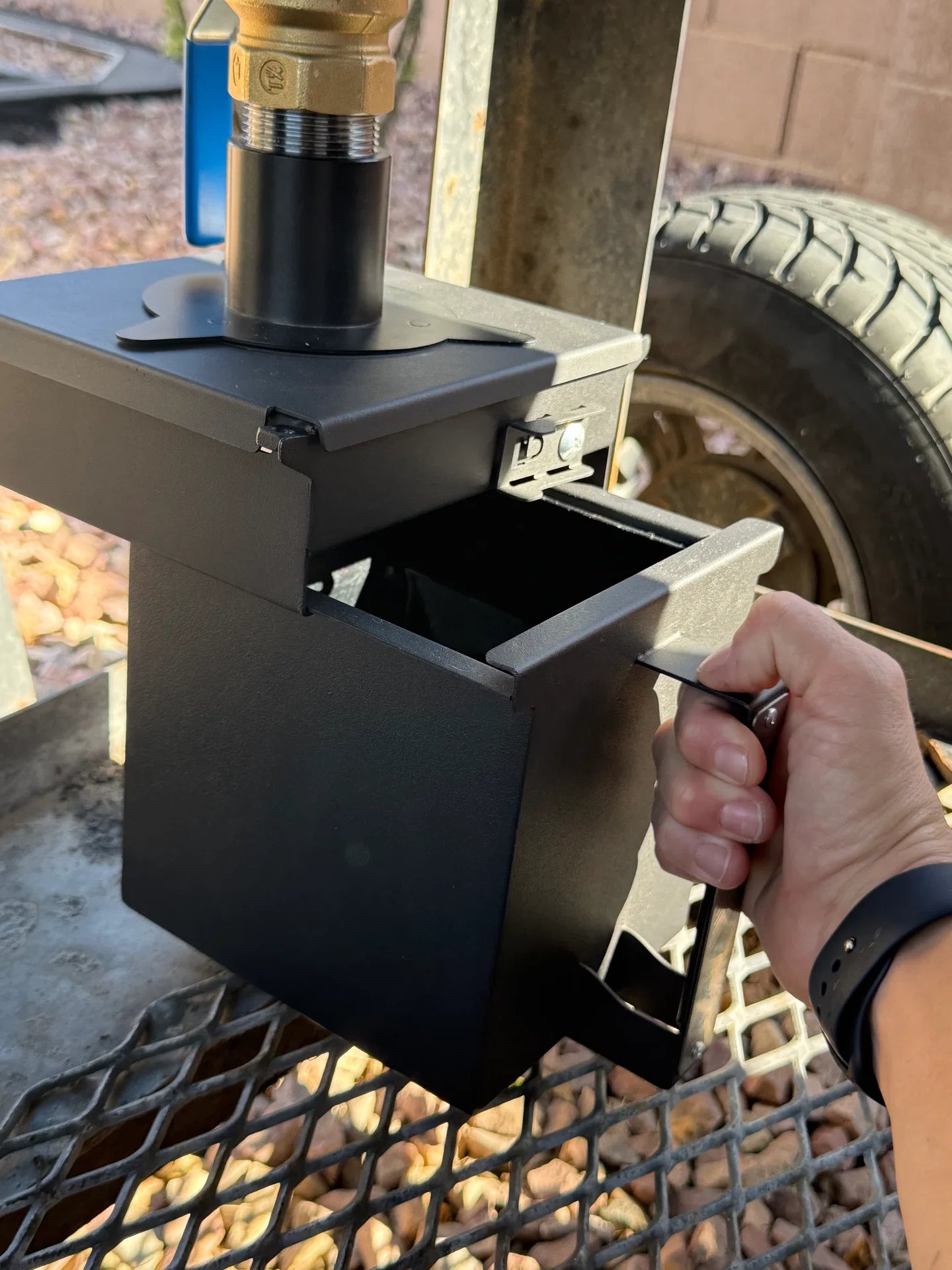 The Grease Box THREAD ADAPTER -L (Compatible with select Lone Star Grillz & Pitts & Spitts; GX-U & Ball Valve Sold Separately)  (10) See All Reviews + THREAD ADAPTER -L Lone Star Grillz & Pitts & Spitts; (GX-U & Ball Valve Sold Separately)
