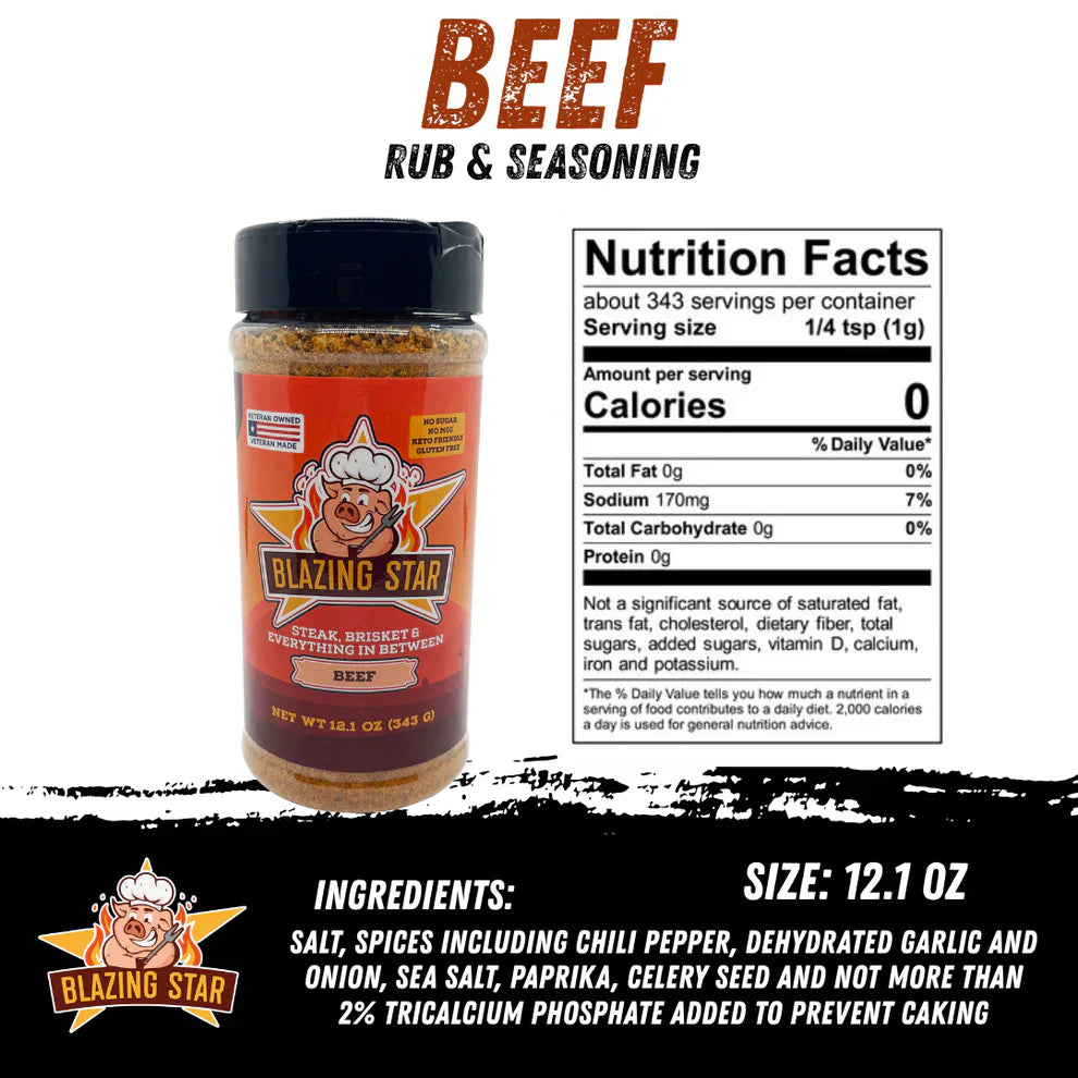 Beef Rub and Seasoning - Blazing Star