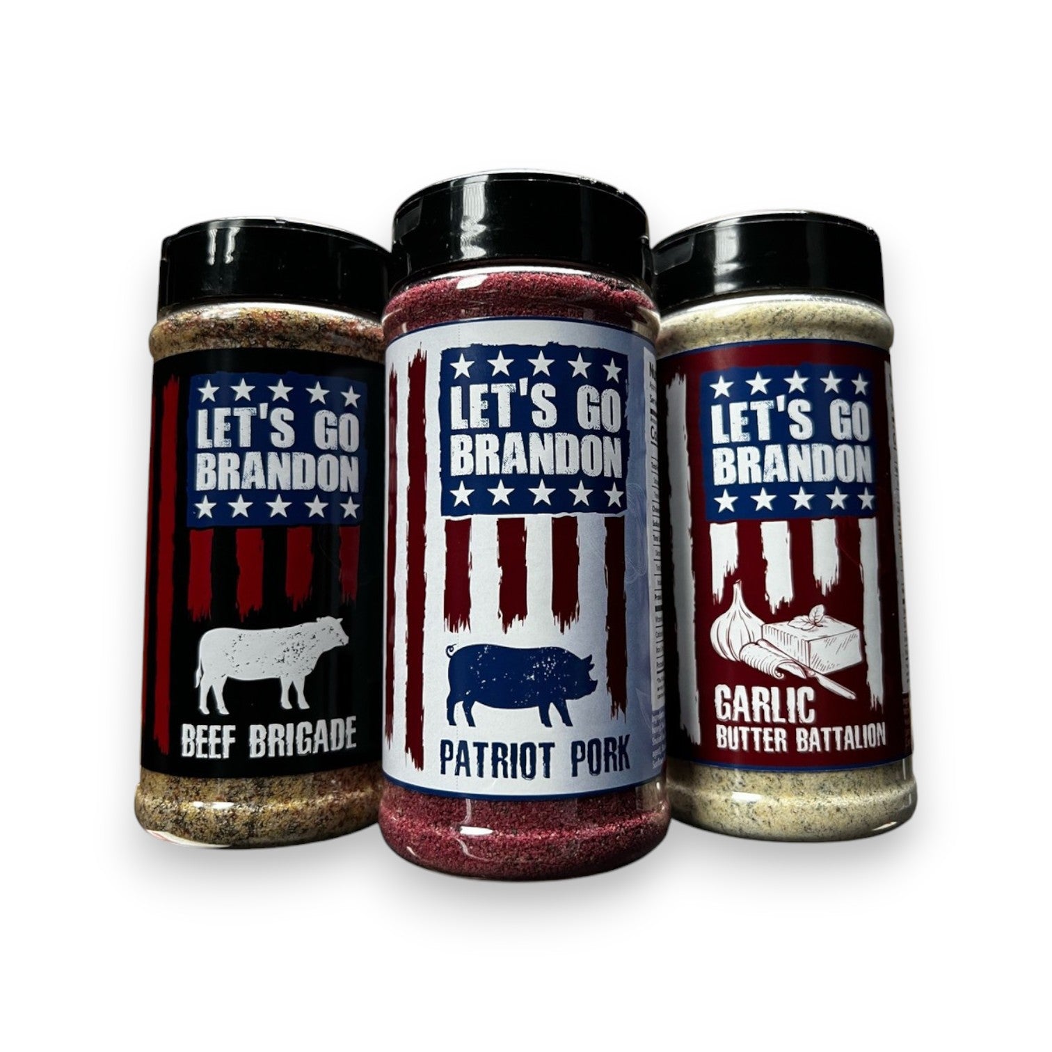 Beef Brigade, Garlic Butter Battalion, Patriot Pork, Let's Go Brandon.