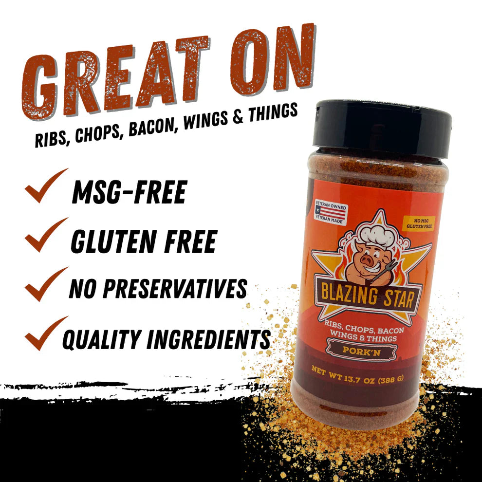 Pork'n Rub and Seasoning - Blazing Star