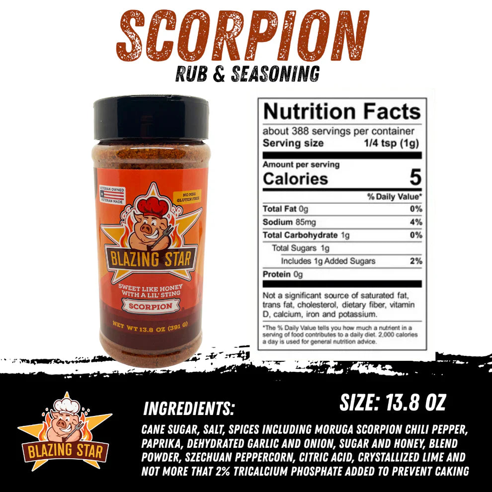 Scorpion Rub and Seasoning - Blazing Star