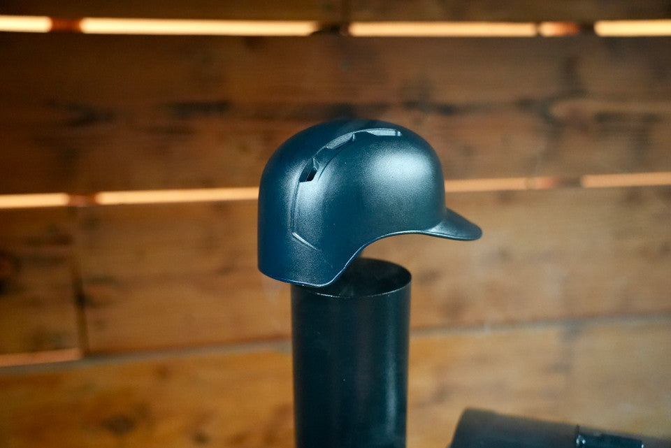 Baseball Batting Helmet BBQ Chimney Cap - Black.