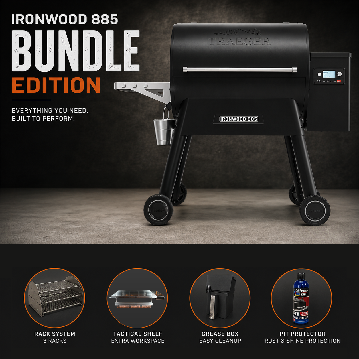 Traeger Ironwood 885 Bundle