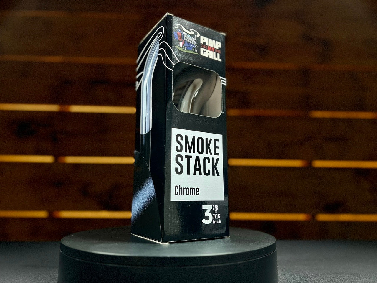 Chrome Pellet Grill Smoke Stack Trucker Fits Traeger, Pit Boss, Camp Chef, Recteq.