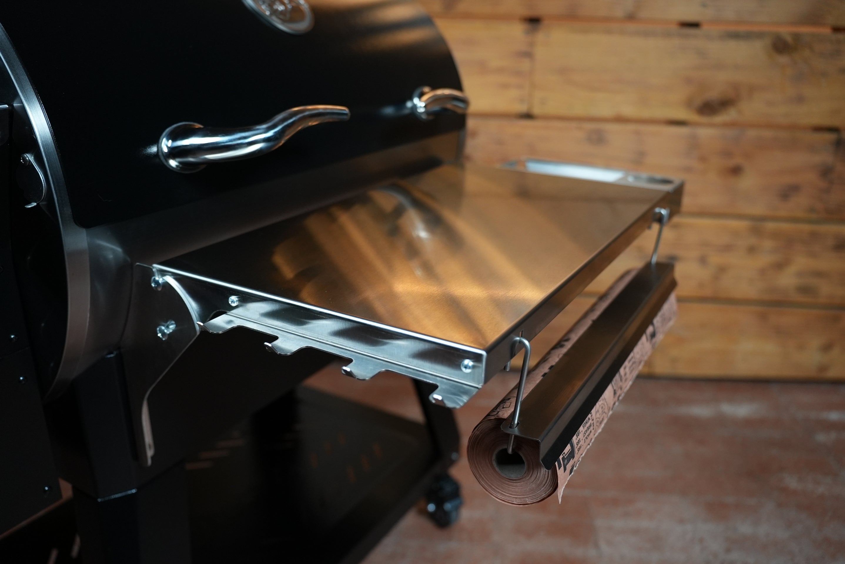 Tactical Stainless Folding Front Shelf for RecTeq Deck Boss 590.