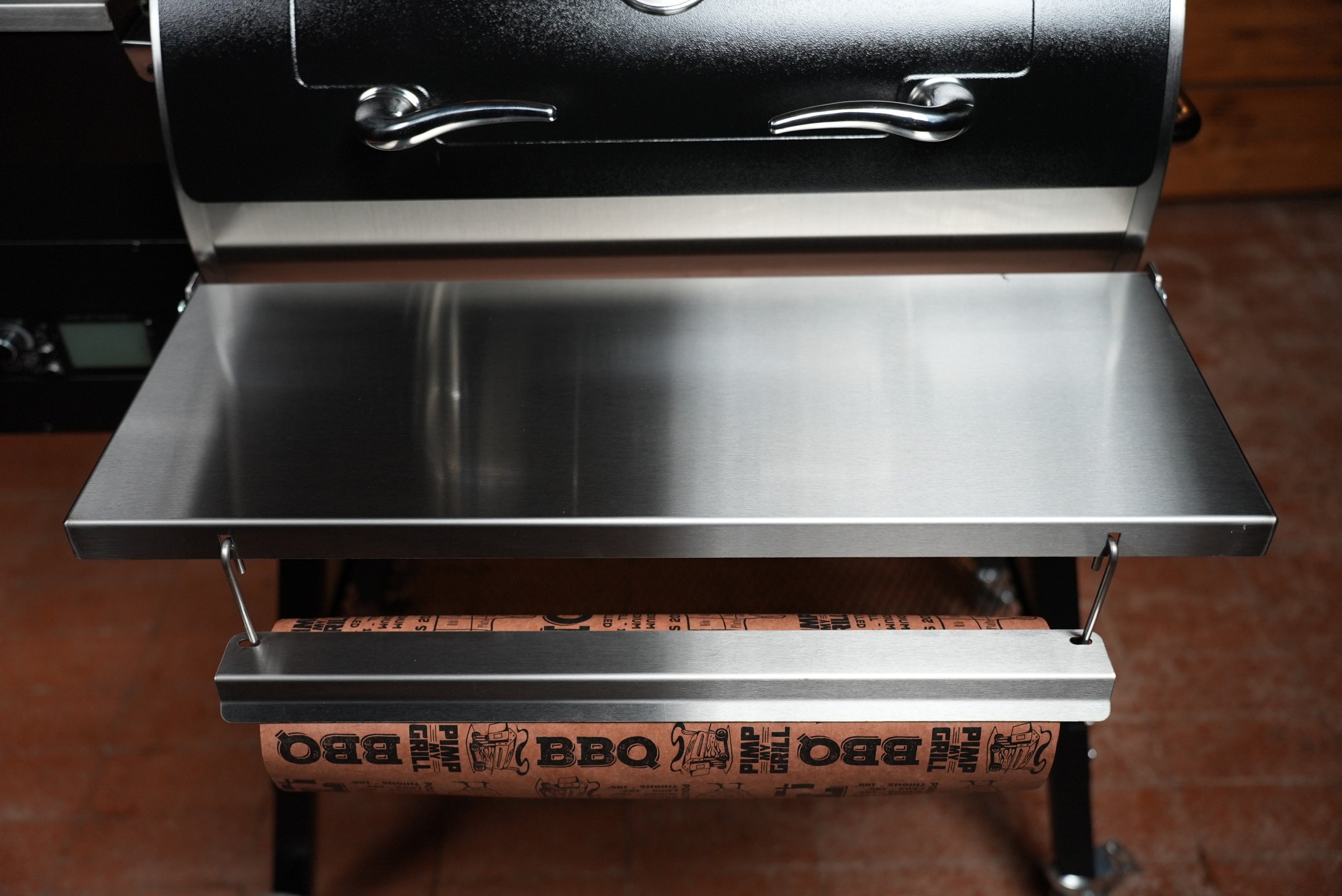 Tactical Stainless Folding Front Shelf for RecTeq Patio Legend 410.