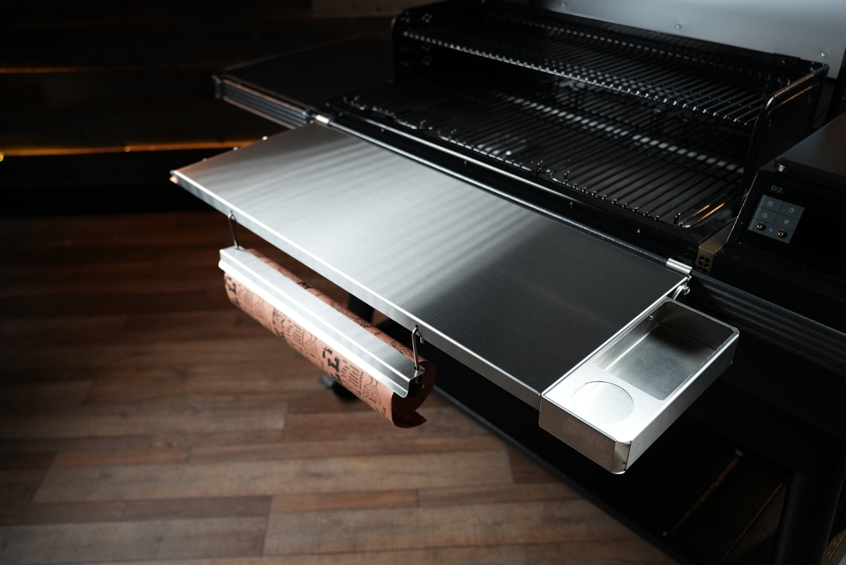 Tactical Stainless Folding Front Shelf for Traeger Ironwood XL