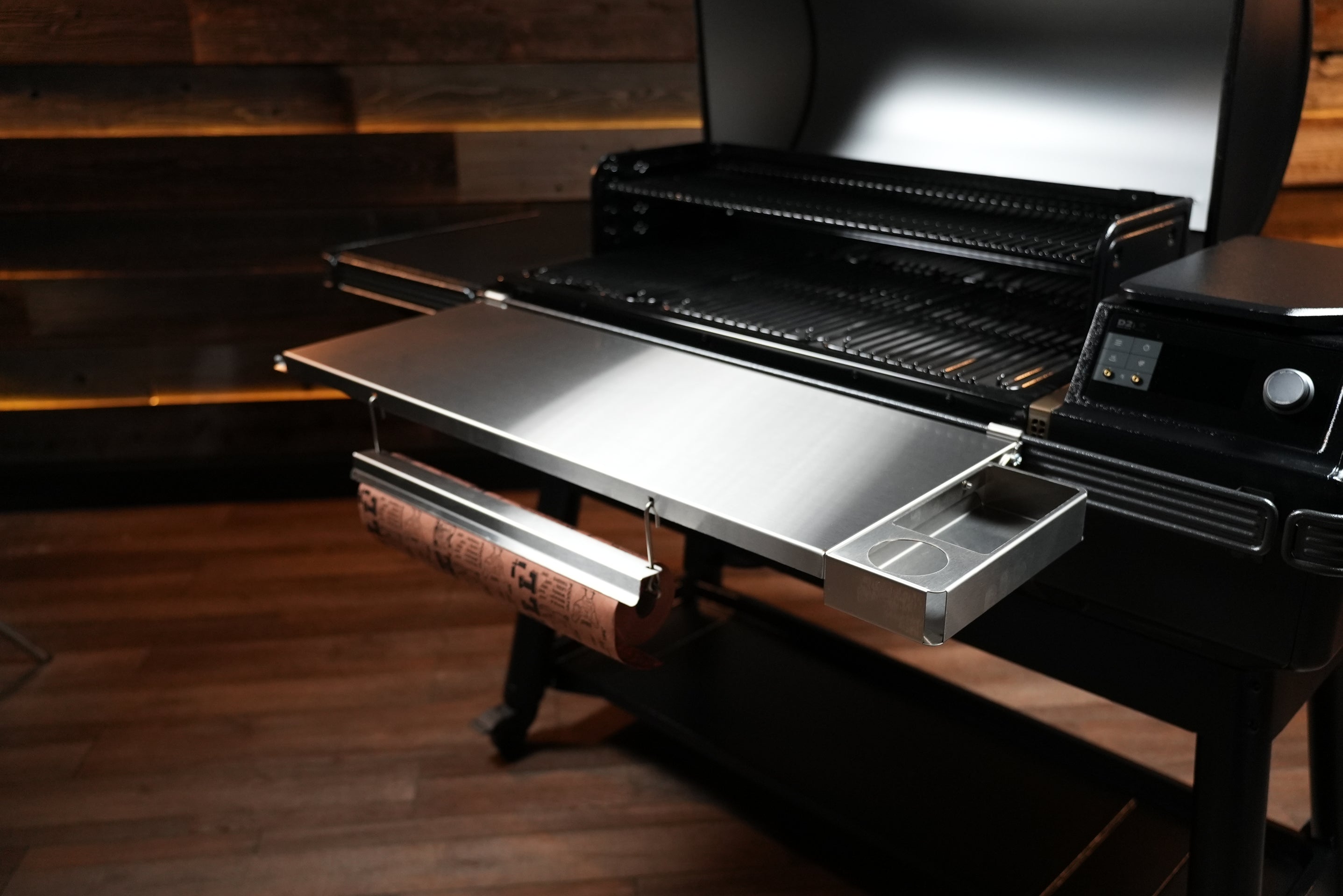 Tactical Stainless Folding Front Shelf for Traeger Ironwood XL