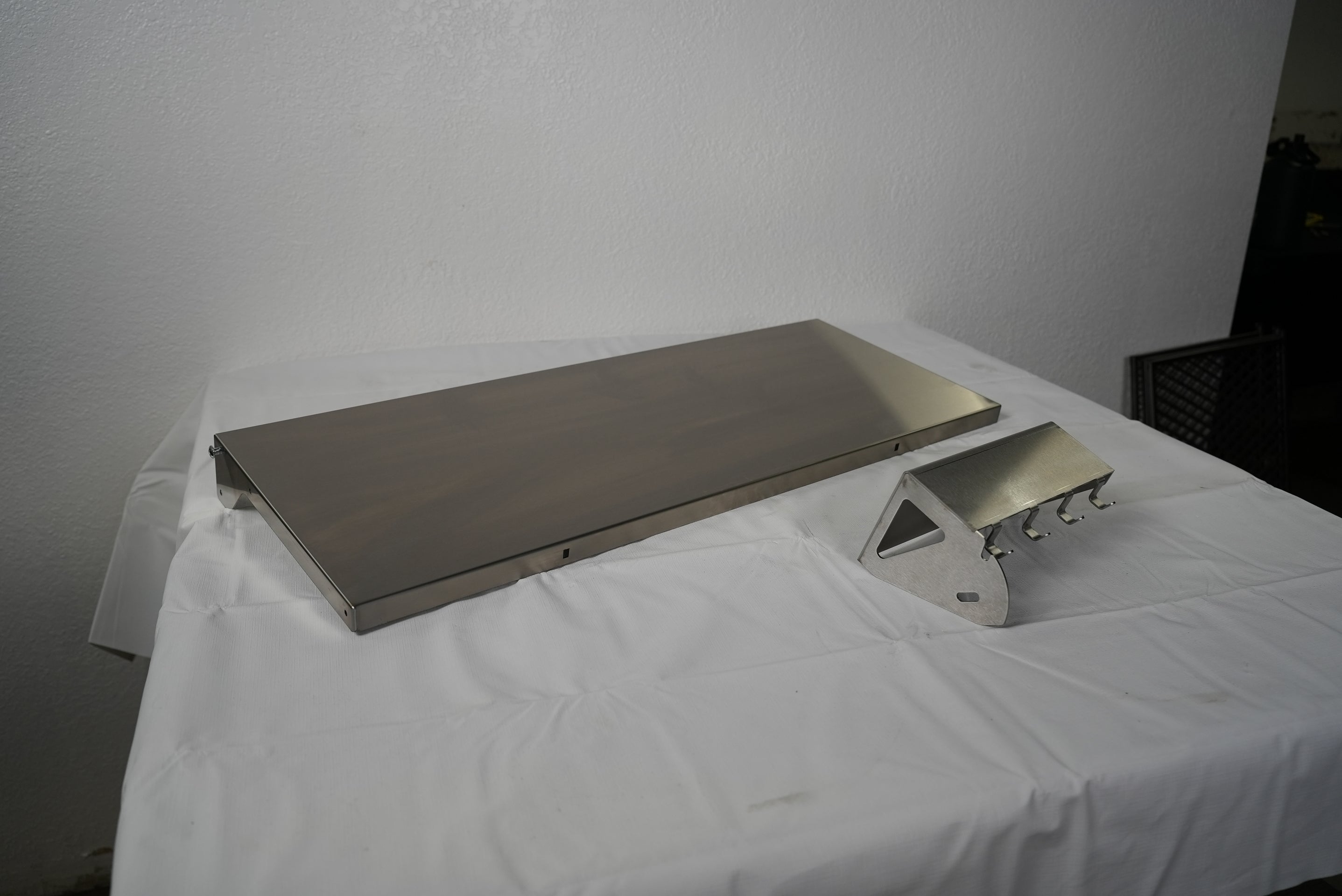 Tactical Stainless Folding Front Shelf for Traeger Timberline 1300