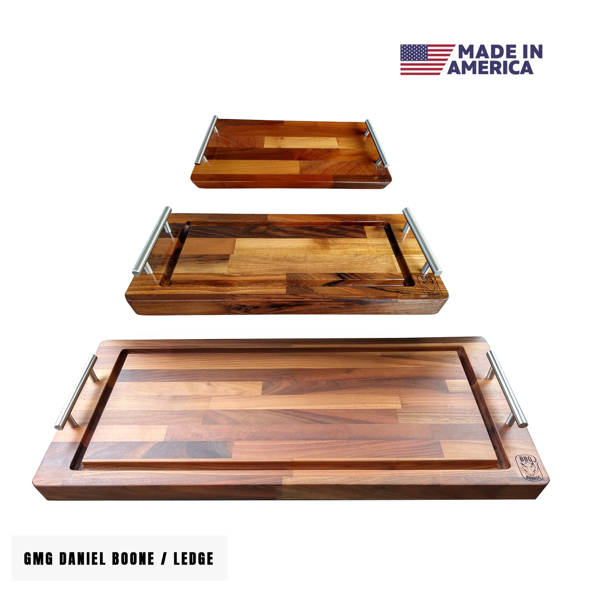 BBQ Boards®, GMG Daniel Boone/Ledge Trio Front, Side & Pellet Bin Boards (Sold As Set of Three)