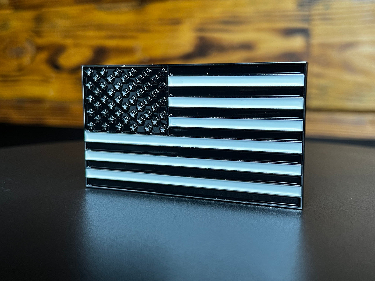 Old Glory Grill Emblem, Black & White for all Green Mountain Grills.