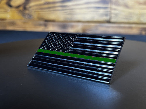 Old Glory Grill Emblem, Green Line for all Green Mountain Grills.
