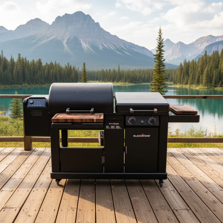 BBQ Boards™ for Blackstone Pellet Grill Combo - Front & Side Boards (Sold As A Matching Pair)