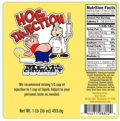 Hog Injection Meat Church.