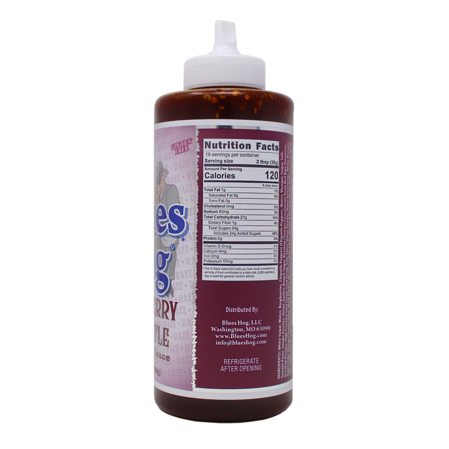 Blues Hog Raspberry Chipotle BBQ Sauce Squeeze Bottle 25 oz..