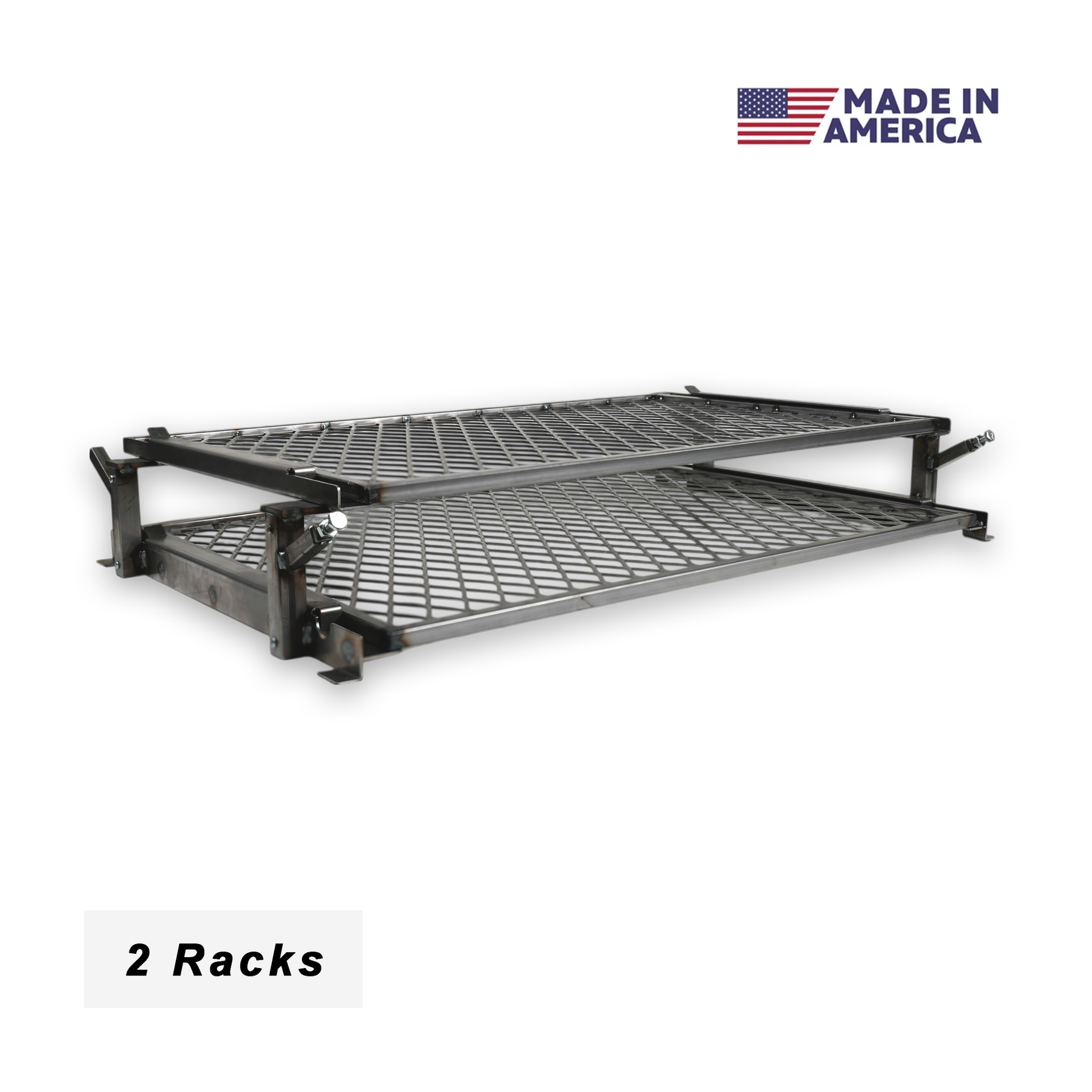 Two metal grill racks by Pimp My Grill