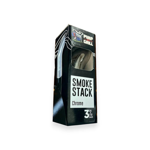 Chrome Pellet Grill Smoke Stack Trucker Fits Traeger, Pit Boss, Camp Chef, Recteq.