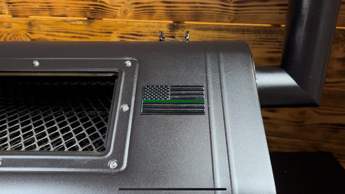Old Glory Grill Emblem, Green Line for all Green Mountain Grills.