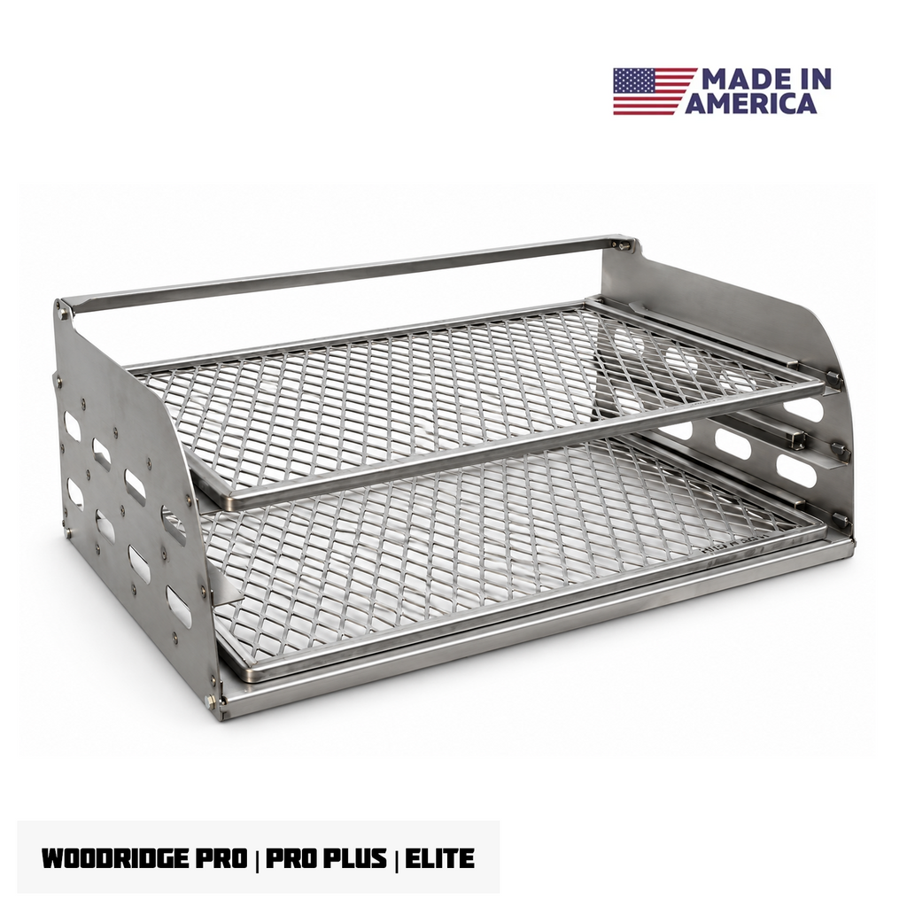 Traeger Woodridge Pro / Pro Plus / Elite | Pimp My Grill® G3 Slide-Out Rack System - 2 Racks