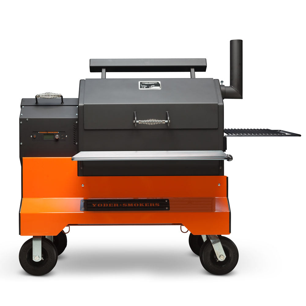 Yoder Smokers YS640s Pellet Grill on Competition Cart