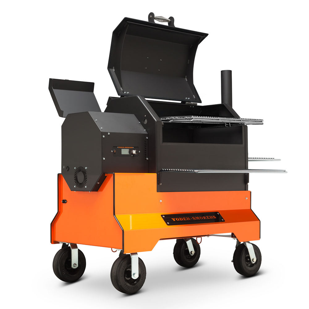 Yoder Smokers YS640s Pellet Grill on Competition Cart