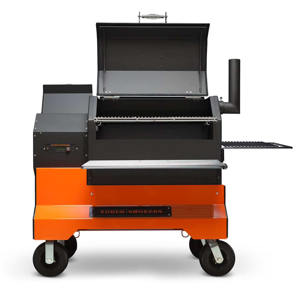 Yoder Smokers YS640s Pellet Grill on Competition Cart