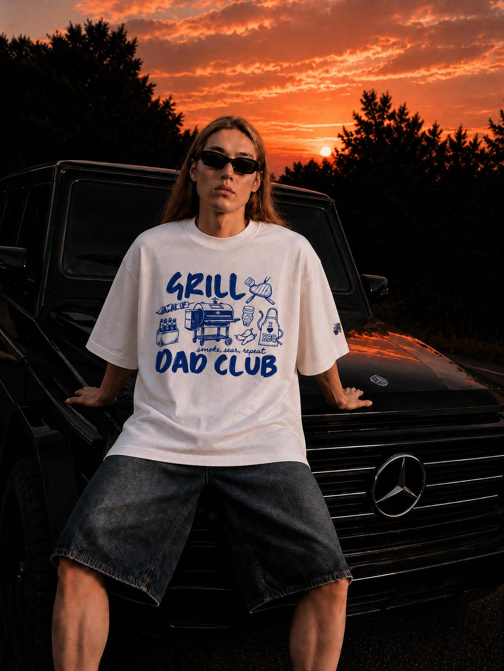 Grill Day Club - Unisex Oversized T-Shirt
