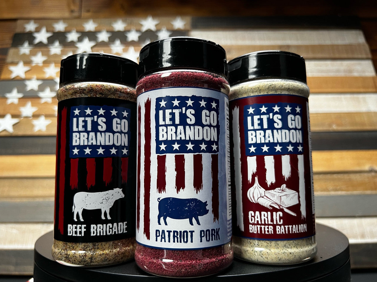 Beef Brigade, Garlic Butter Battalion, Patriot Pork, Let's Go Brandon.