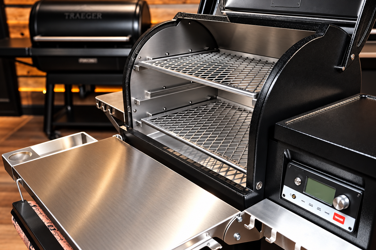 Traeger Timberline 850 | Pimp My Grill® G3 Slide-Out Rack System - 2 Racks