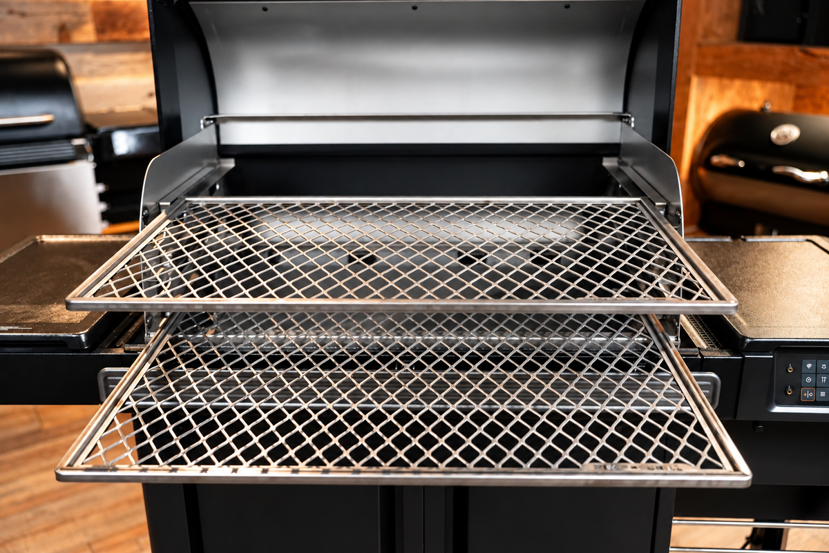 Traeger Woodridge Pro / Pro Plus / Elite | Pimp My Grill® G3 Slide-Out Rack System - 2 Racks