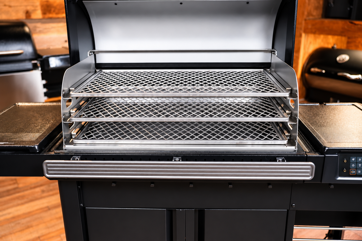 Traeger Woodridge Pro / Pro Plus / Elite | Pimp My Grill® G3 Slide-Out Rack System - 3 Racks