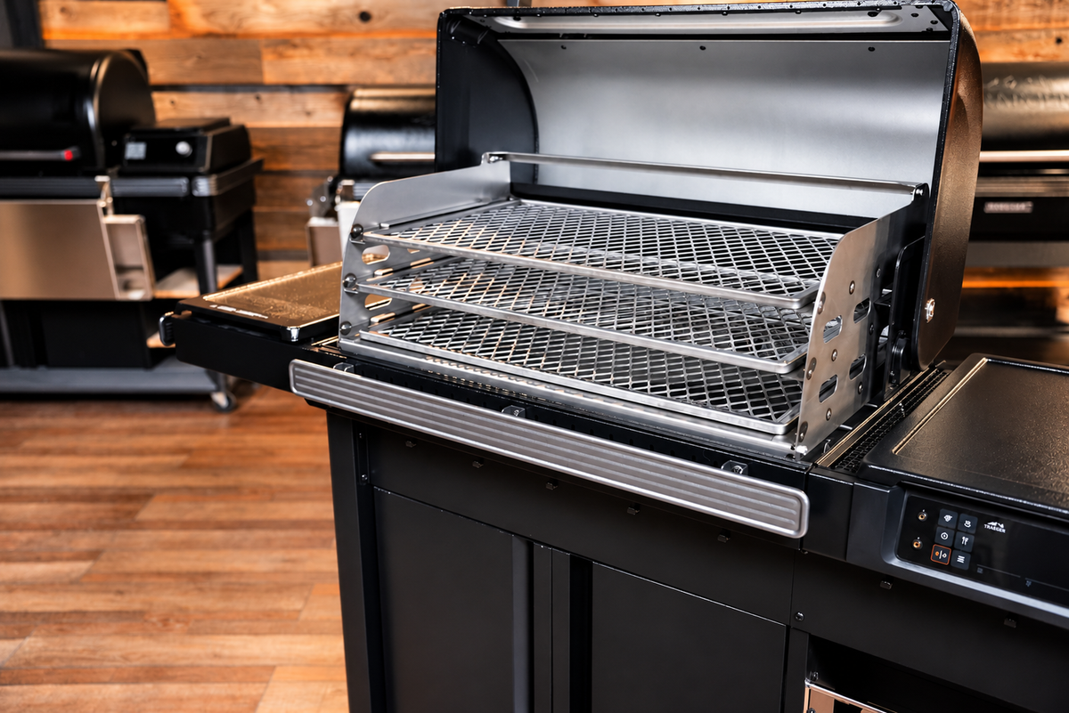 Traeger Woodridge Pro / Pro Plus / Elite | Pimp My Grill® G3 Slide-Out Rack System - 3 Racks