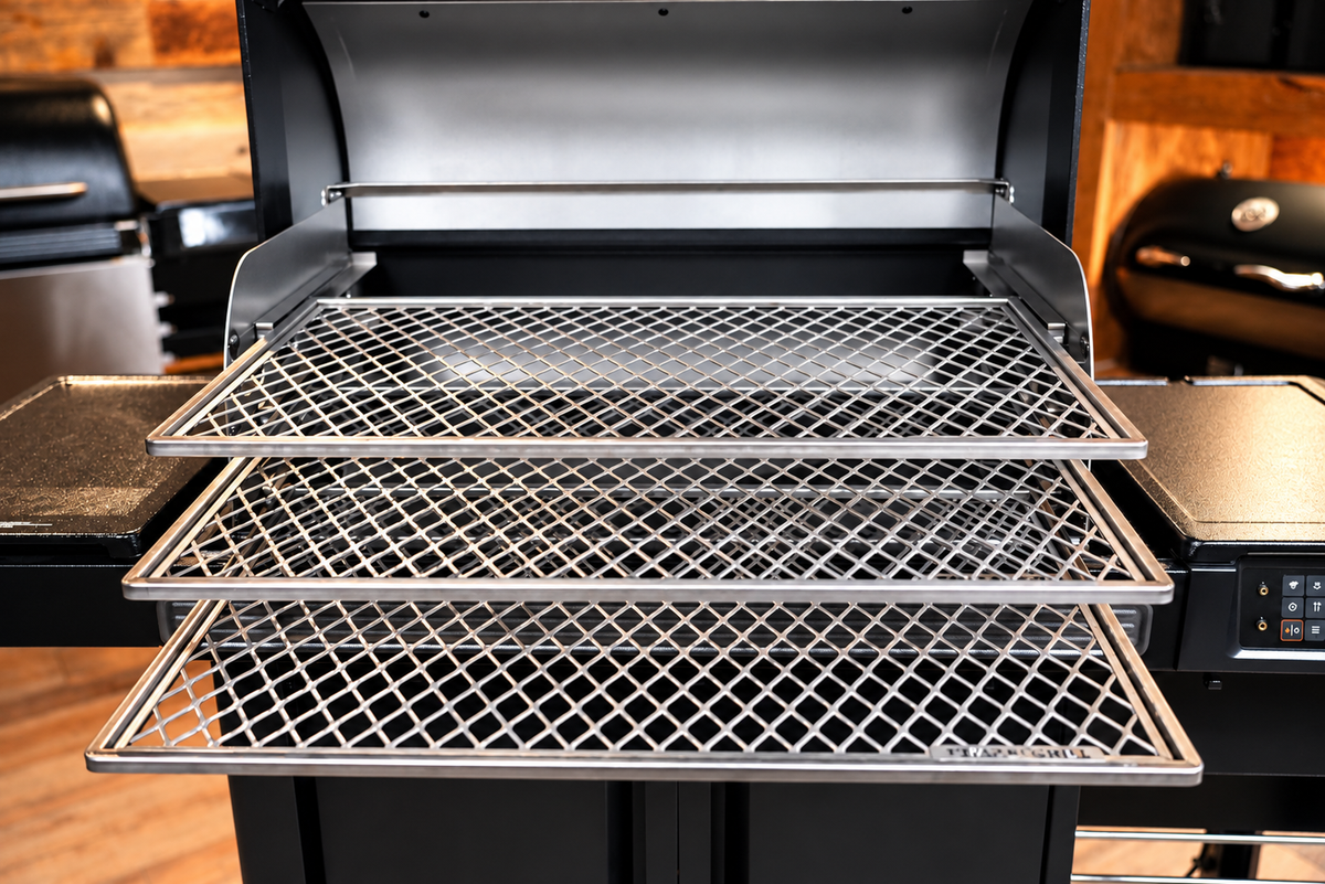 Traeger Woodridge Pro / Pro Plus / Elite | Pimp My Grill® G3 Slide-Out Rack System - 3 Racks