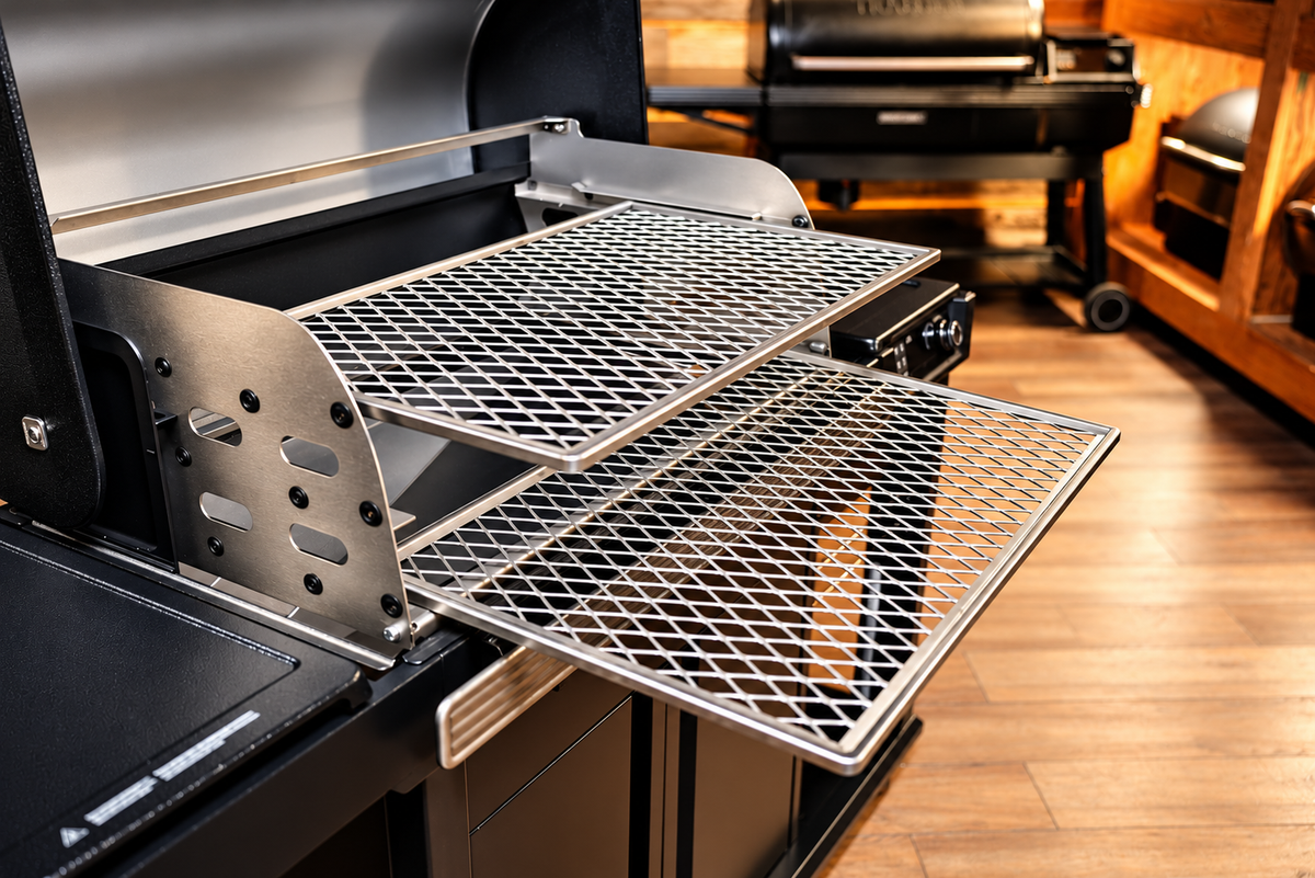 Traeger Woodridge Pro / Pro Plus / Elite | Pimp My Grill® G3 Slide-Out Rack System - 2 Racks